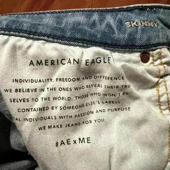 American Eagle Airflex Skinny Jeans Womens Sz 32x34 - Picture 4 of 5